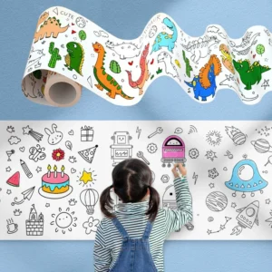 Sticky Color Filling Paper Coloring Paper Roll