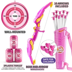 Bow and Arrow  Archery Toy Indoor and Outdoor  for Boys and Girls