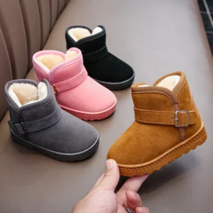 Children Snow Boots Cute Warm Anti Slip   Boys Girls