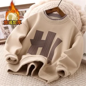 Boys Girls Thick Warm Pullover Casual Cotton