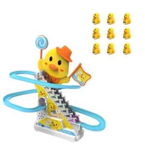 Duck Climbing Stairs Musical Toys with Lights