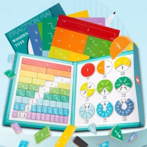 Learning Math Toys Wooden Fraction Educational Toys