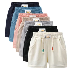 Boys Girls Solid Color Short
